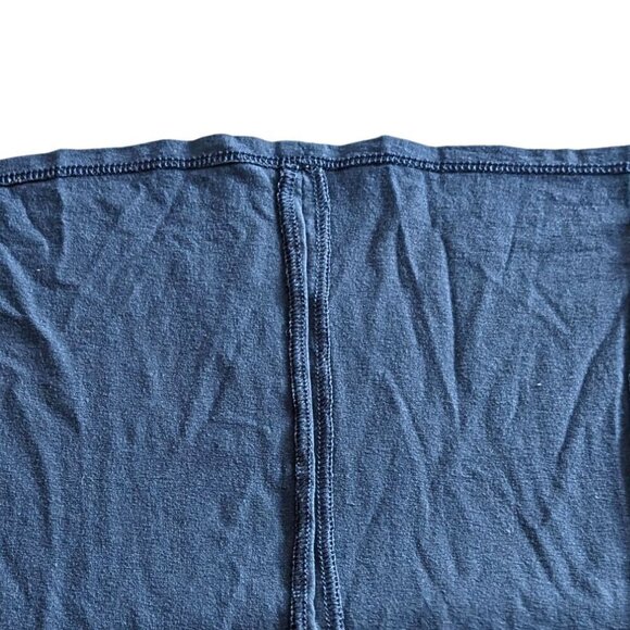 EILEEN FISHER Fir Blue Ballet Neck Viscose Jersey High Low Slip Dress Size S - Picture 2 of 6